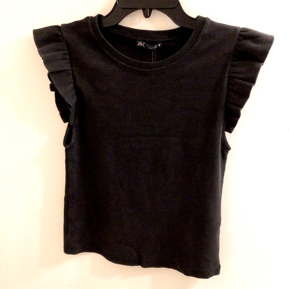 Zara Ruffle Crop Top - Picture 4 of 5